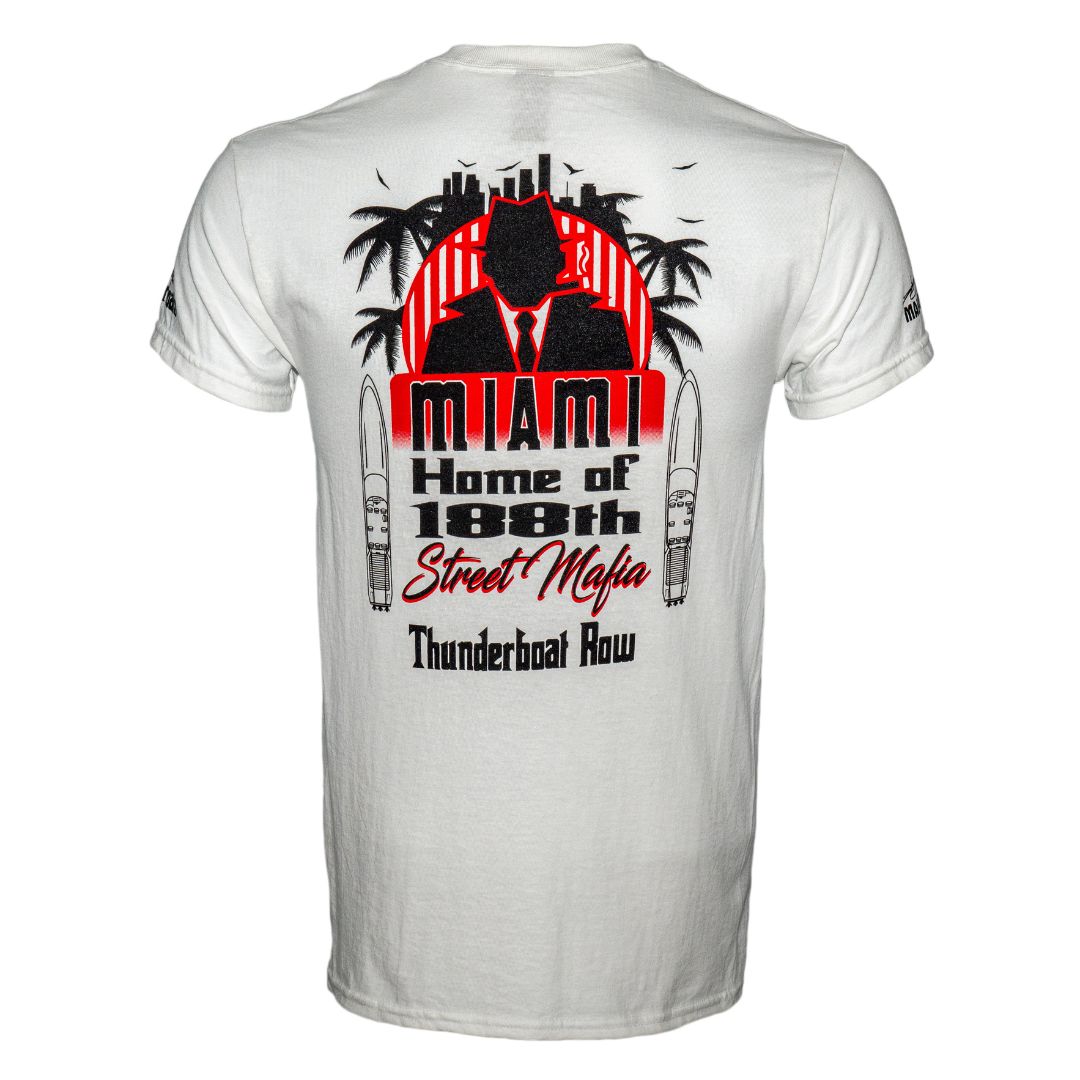 Vintage 1982 Thunderboat Row Cotton Tee | White