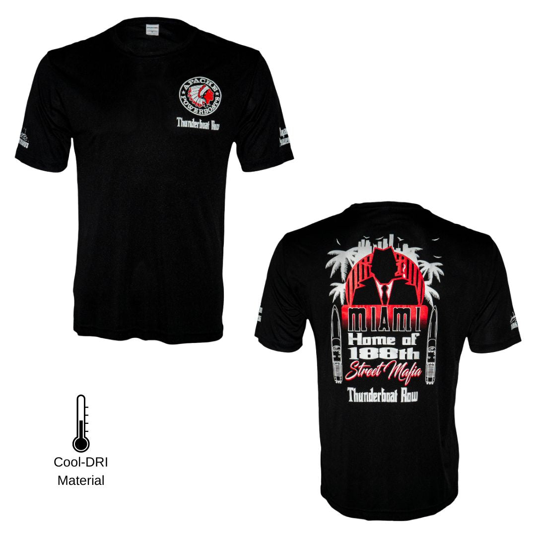 Vintage 1982 Thunderboat Row Performance Tee | Black