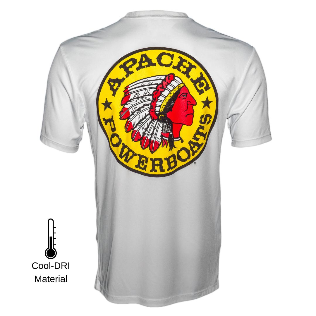 Apache Powerboats Cool-DRI Performance Logo Tee