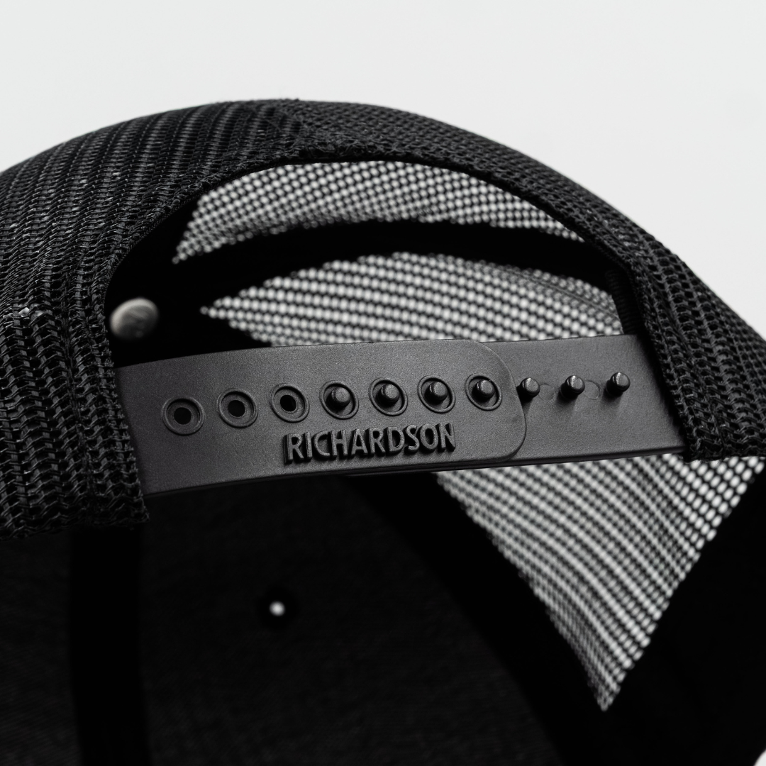 Blackout Apache Premium Patch Trucker Hat | All Black