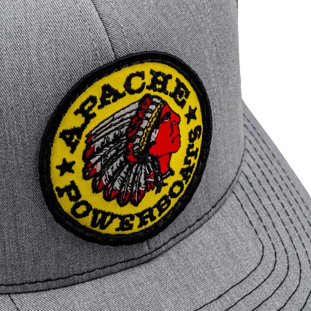 Represent'n Apache Premium Patch Trucker Hat | Heather Gray