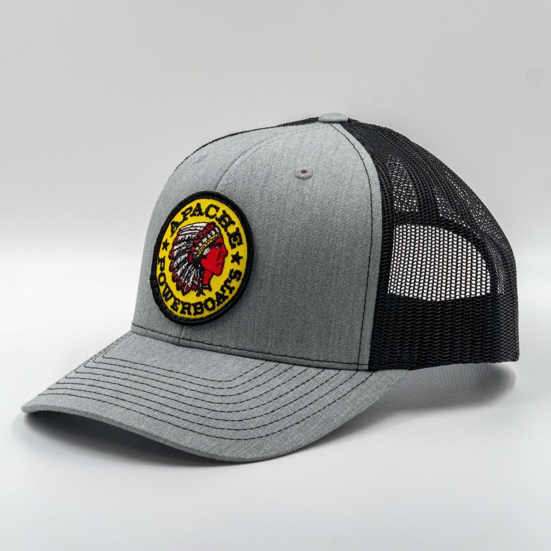 Represent'n Apache Premium Patch Trucker Hat | Heather Gray