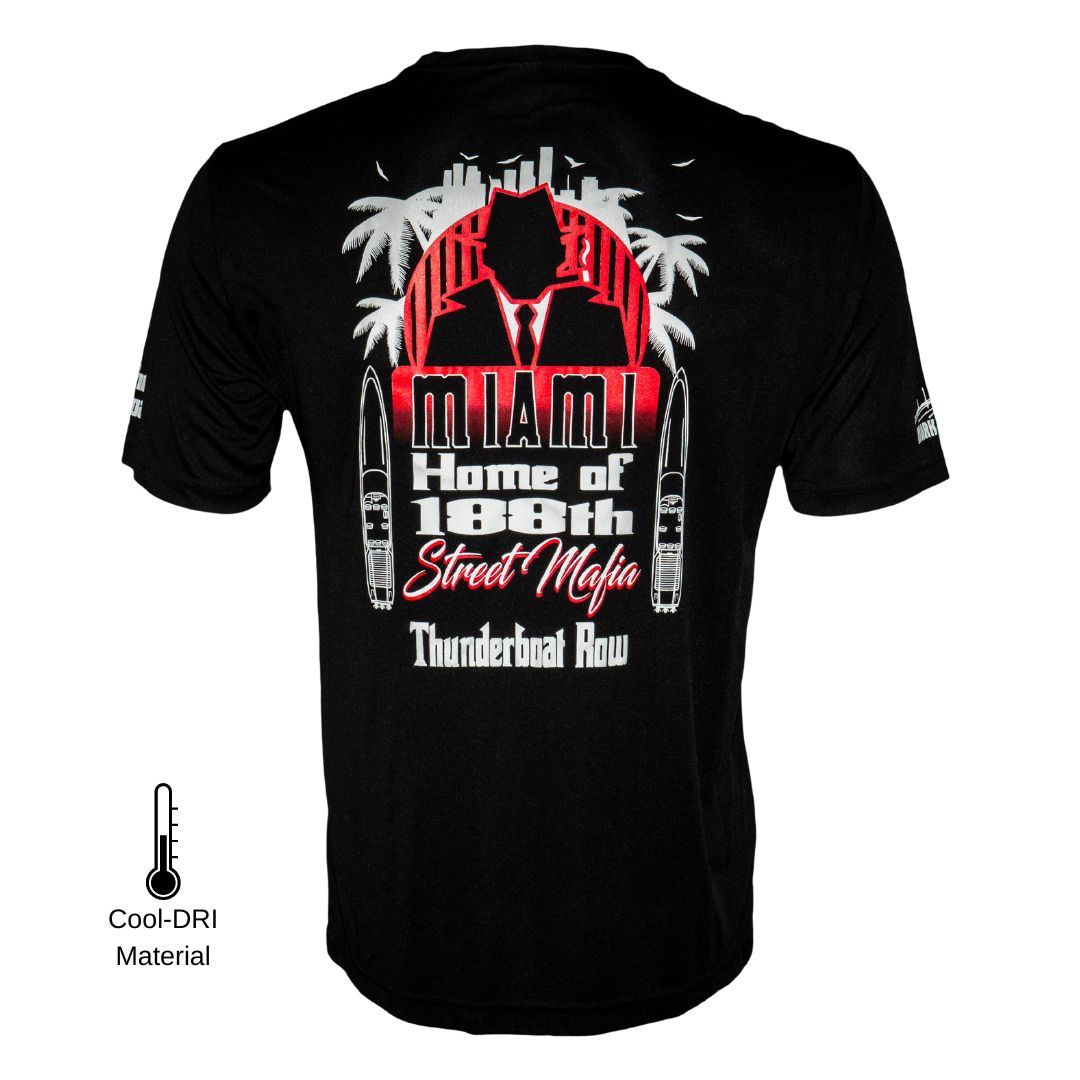 Vintage 1982 Thunderboat Row Performance Tee | Black