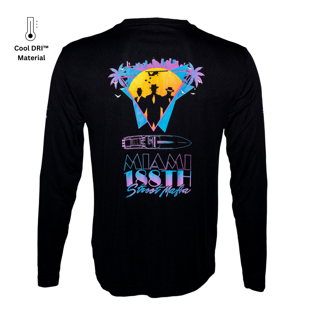 1975 Thunderboat Row Long Sleeve Shirt | Miami Edition V1