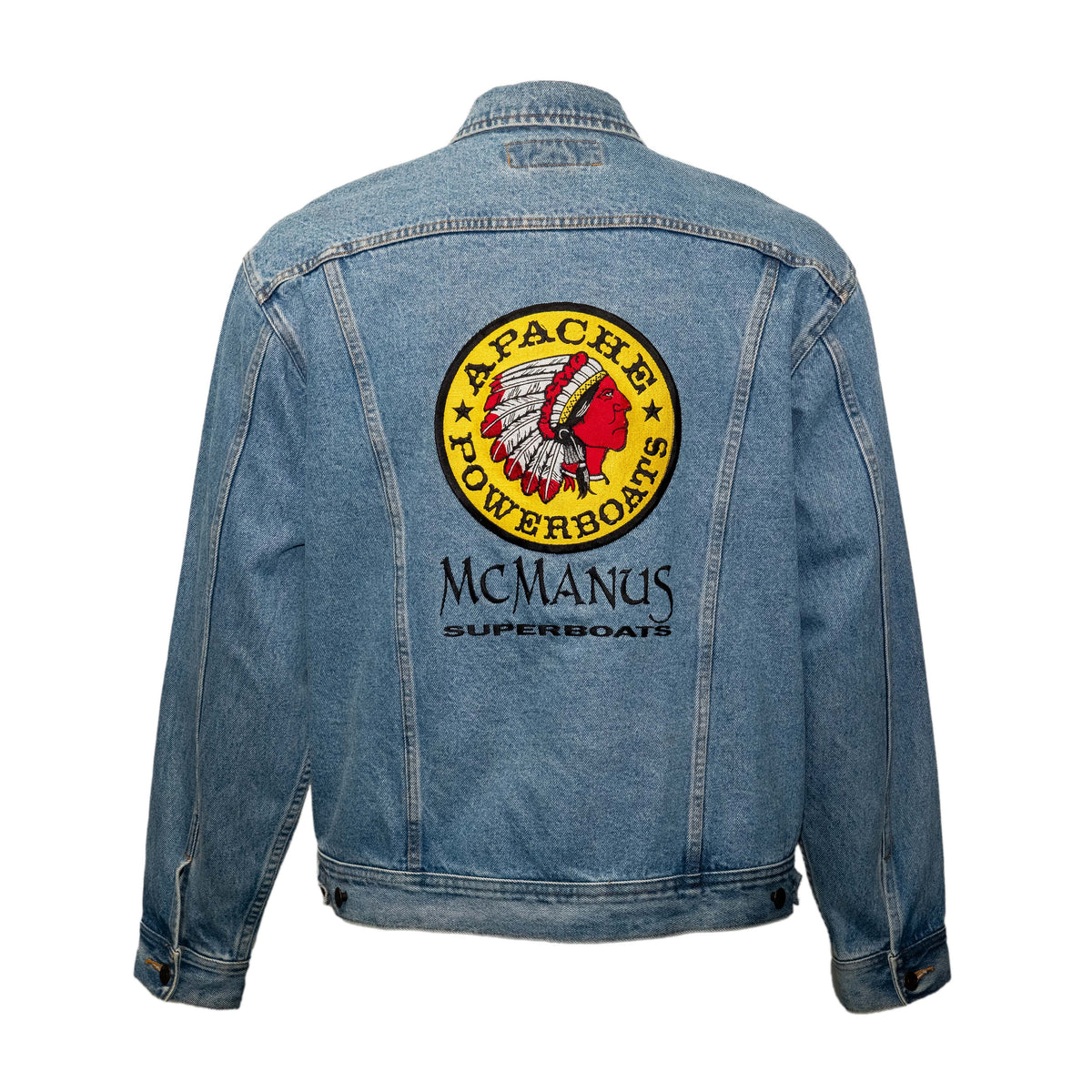 Vintage Apache Powerboats® x McManus Superboats Denim Jacket | Lee | Large