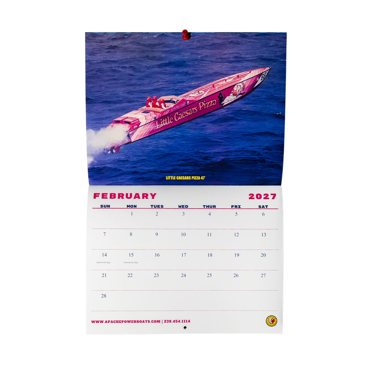2027 Apache Powerboats Collectible Wall Calendar