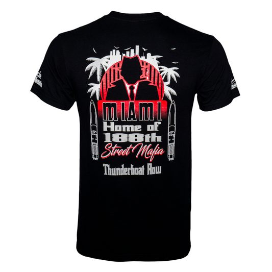 Vintage 1982 Thunderboat Row Cotton Tee | Black