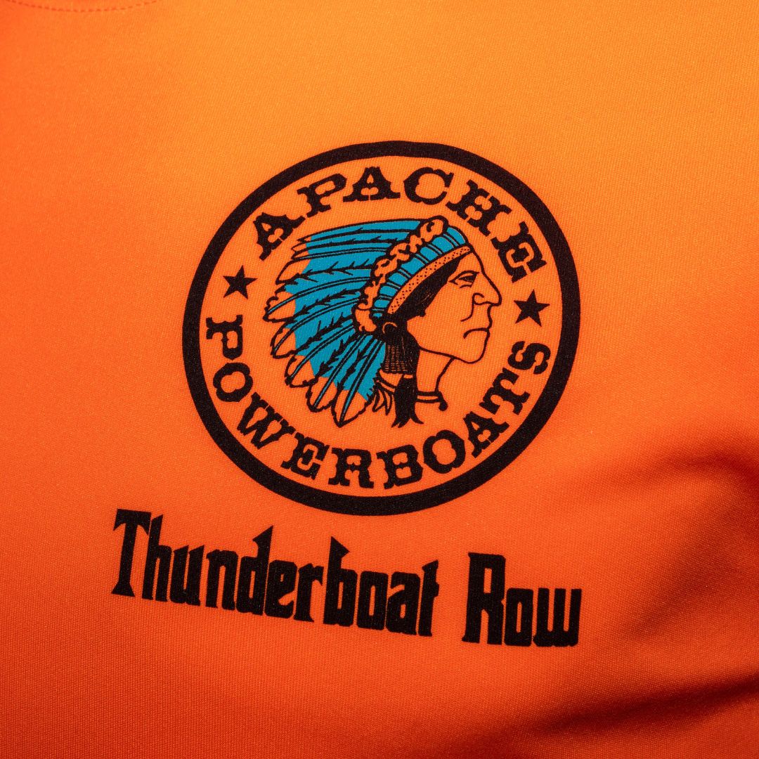188th Street Mafia | Thunderboat Row Performance Tee | Safety Orange