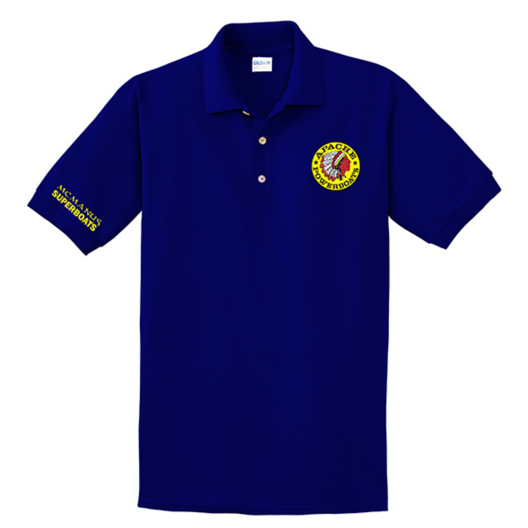 Apache Powerboats Captain's Polo | Short Sleeve | Various Colors