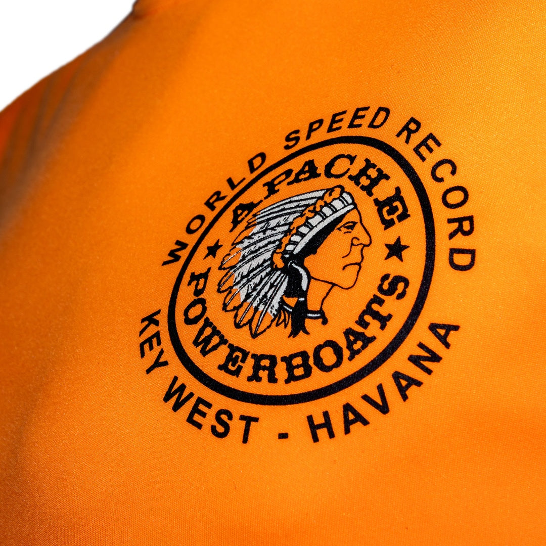 Official World Speed Record Apache Star Tee | Cotton/Performance | Safety Orange