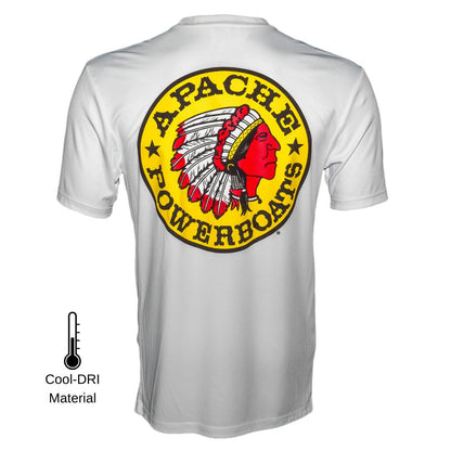 Apache Powerboats Cool-DRI Performance Logo Tee