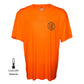 Apache Powerboats Performance Monochromatic Logo Tee | Orange/Aqua