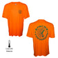 Apache Powerboats Performance Monochromatic Logo Tee | Orange/Aqua