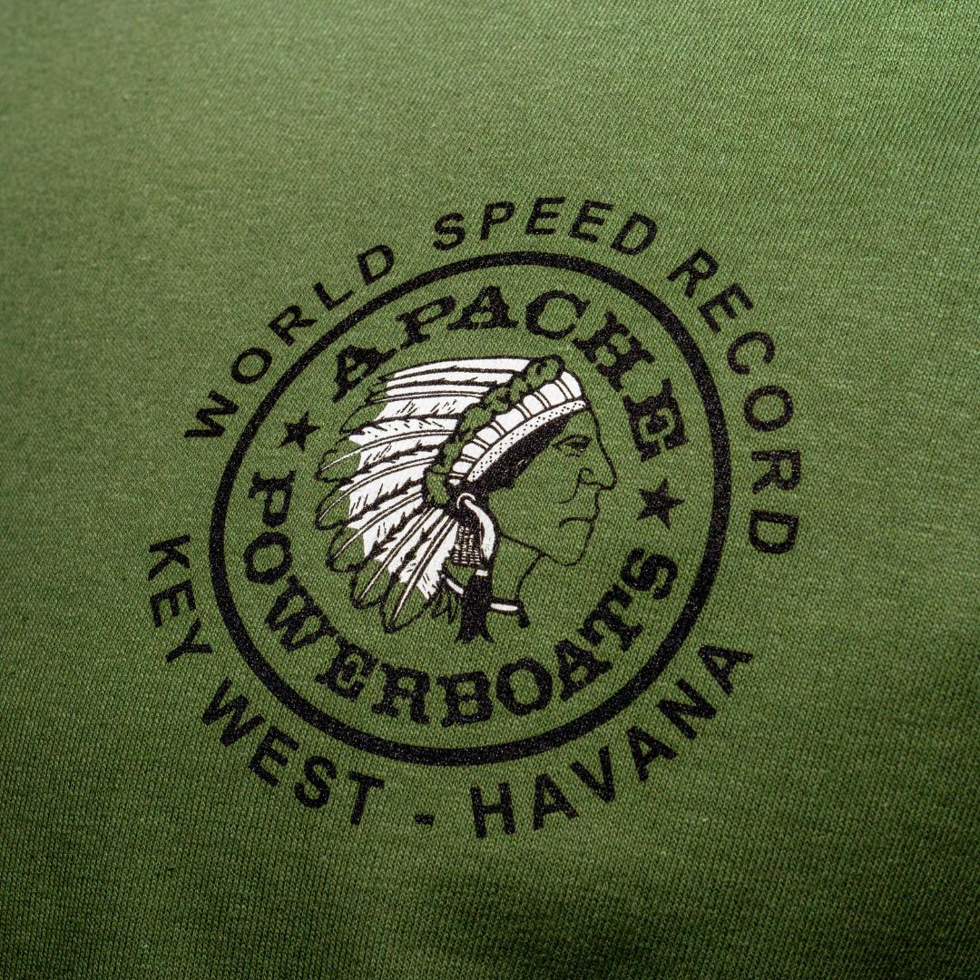 Apache World Speed Record Tee | Military Green