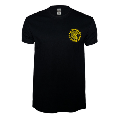 Represent'n Apache Monochromatic Logo Classic Tee | Black/Yellow