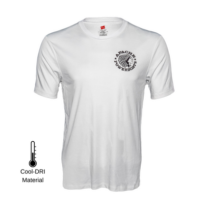 Apache Powerboats Performance Monochromatic Logo Tee | White/Black
