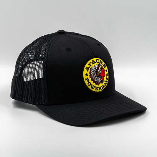 Represent'n Apache Premium Patch Trucker Hat | Black & White