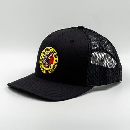 Represent'n Apache Premium Patch Trucker Hat | Black & White