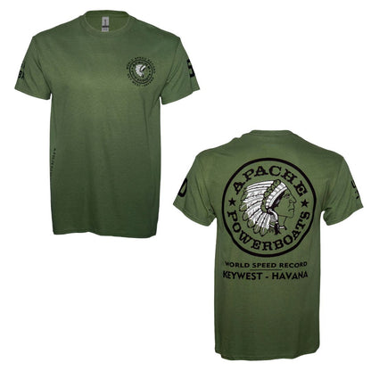 Apache World Speed Record Tee | Military Green
