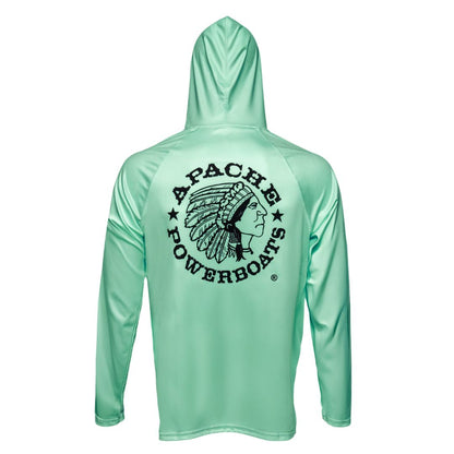 Apache Powerboats Performance UPF Hoodie | Coastal Mint