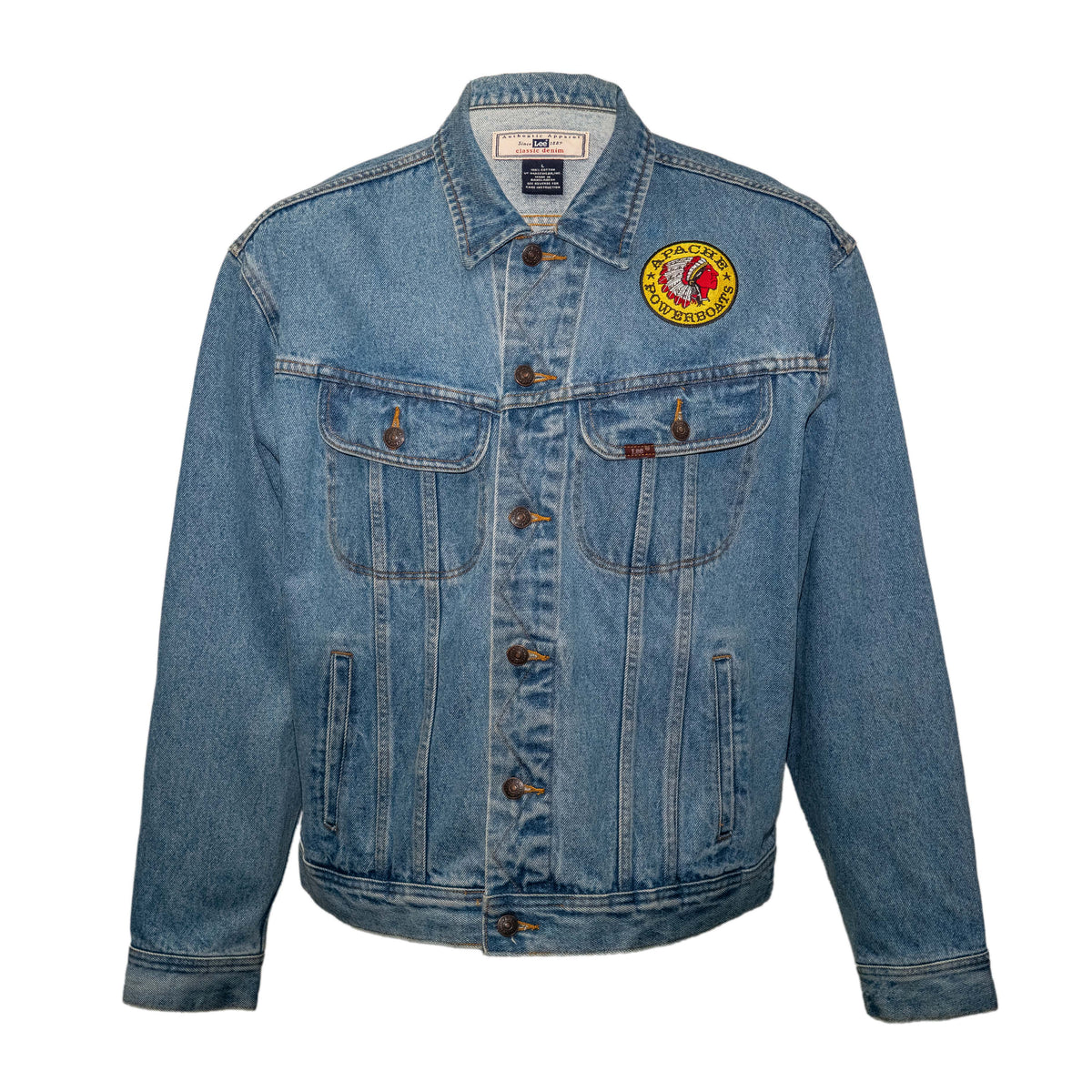 Vintage Apache Powerboats® x McManus Superboats Denim Jacket | Lee | Large