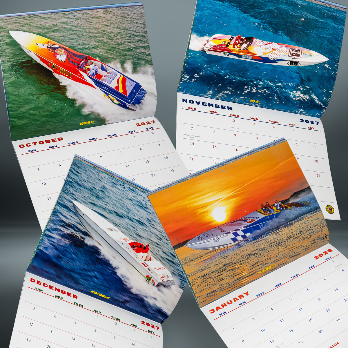 2027 Apache Powerboats Collectible Wall Calendar