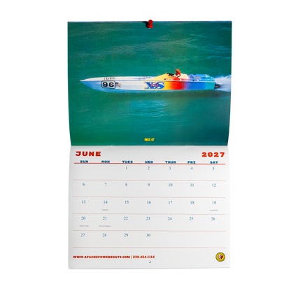 2027 Apache Powerboats Collectible Wall Calendar