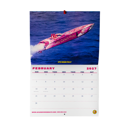 2027 Apache Powerboats Collectible Wall Calendar