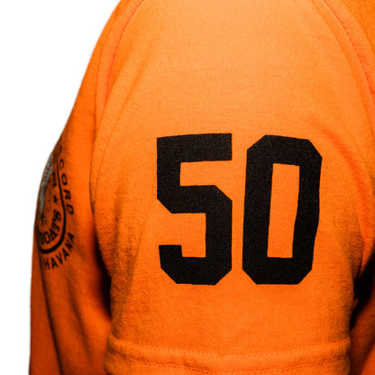 Official World Speed Record Apache Star Tee | Cotton/Performance | Safety Orange