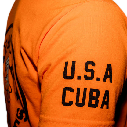 Official World Speed Record Apache Star Tee | Cotton/Performance | Safety Orange