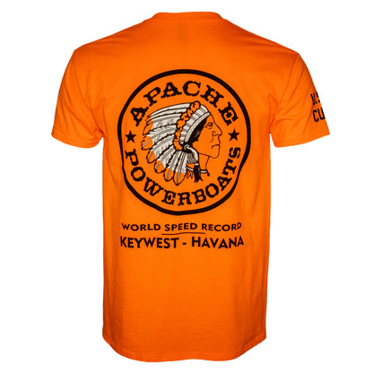 Official World Speed Record Apache Star Tee | Cotton/Performance | Safety Orange