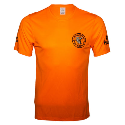 Apache Powerboats Performance Monochromatic Logo Tee | Safety Orange