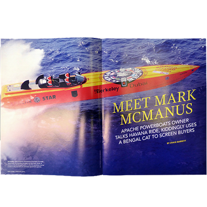 "Apache Star" on the cover of RSW Living Magazine Signed by Mark McManus and 10 page article